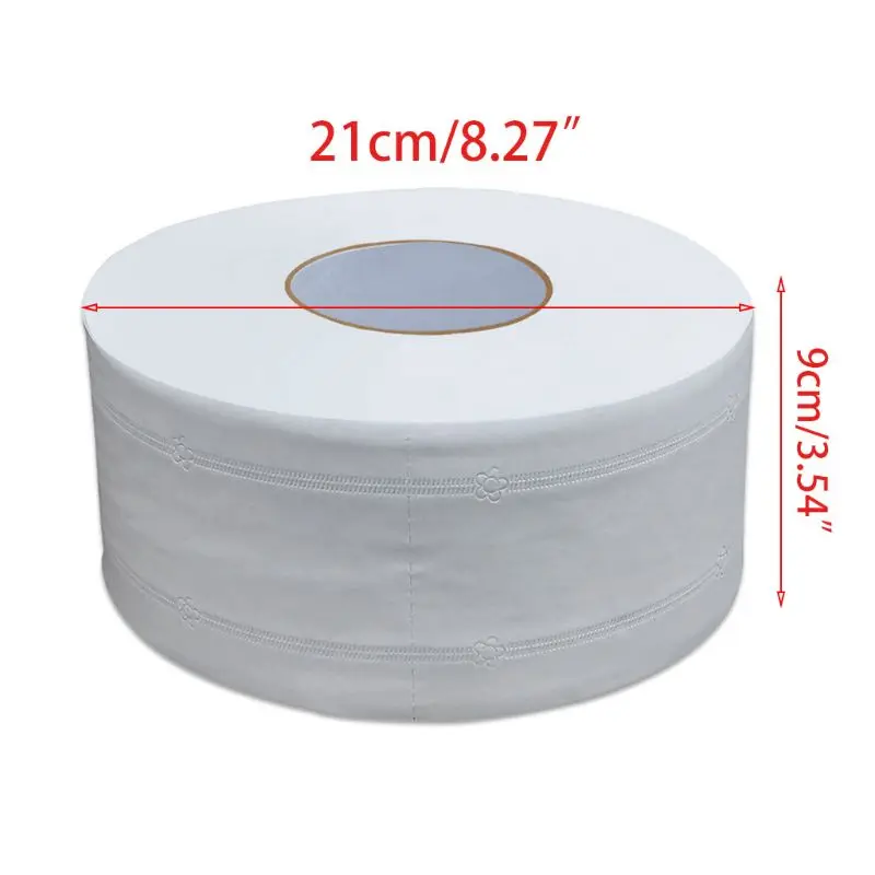 21x9cm Thicken 4-Ply Large Toilet Roll Paper Jumbo Bath Tissue Floral Embossed No Fluorescent Agent Hand Towel for Drop Shipping