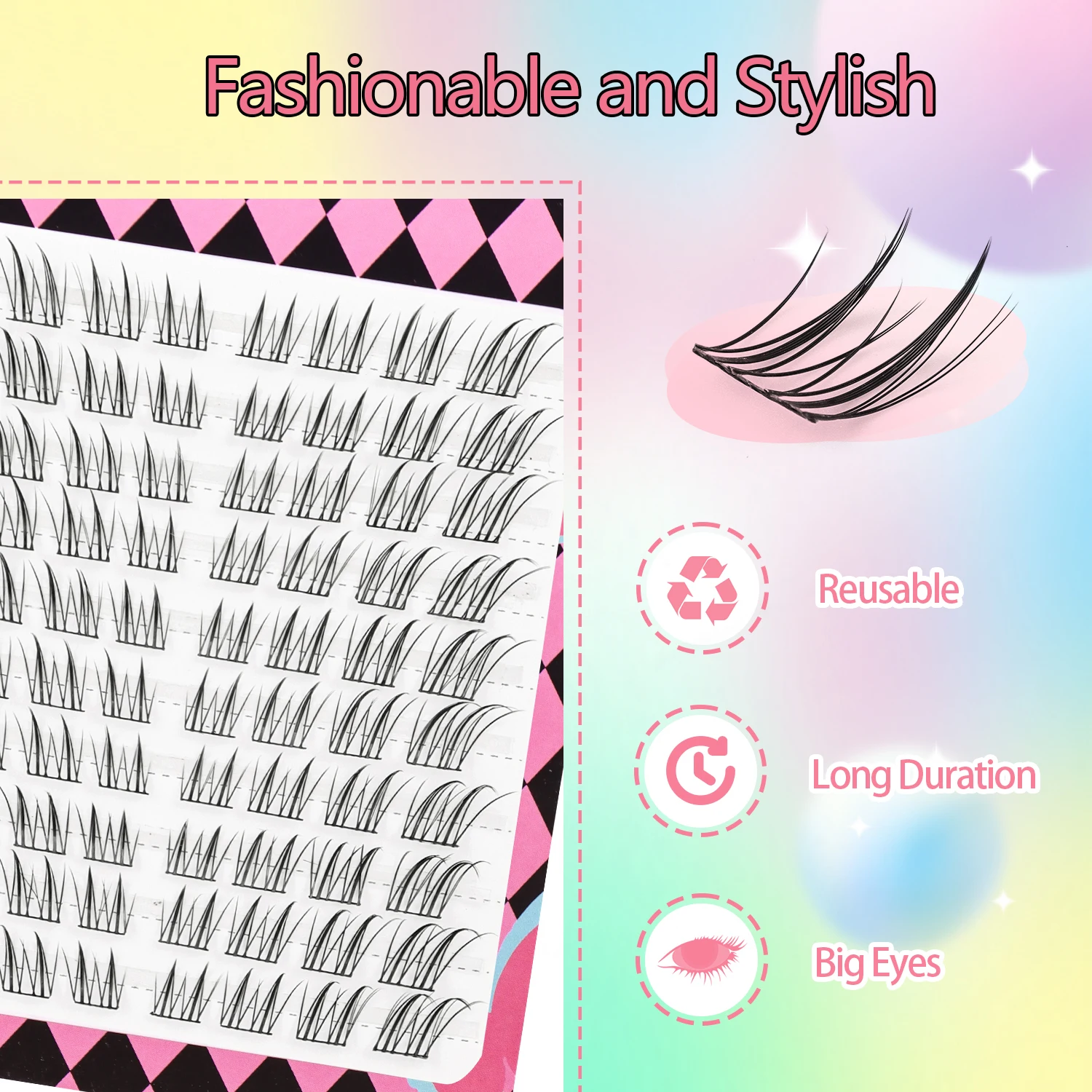 80 Cachos de Cílios Postiços E - False Eyelashes Natural avaliação e preço