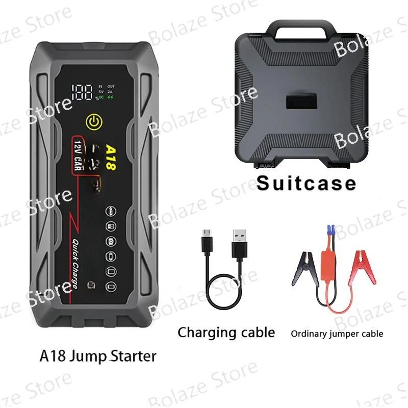 12V Hight Power  Car Battery  Booster Pack  Portable Car Jump Starter 2000A Peak Current Jump Starter