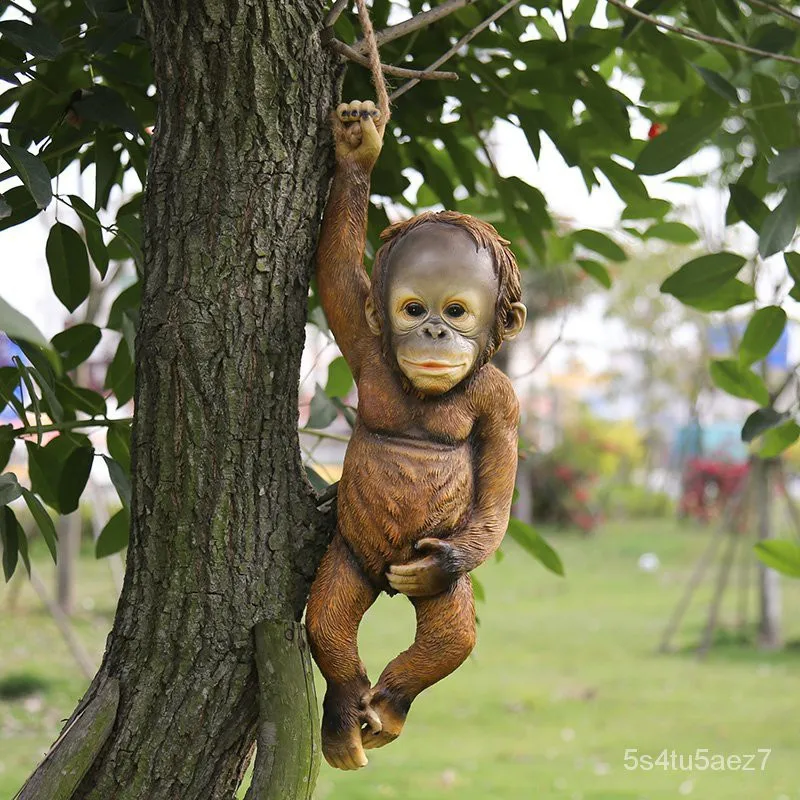 Garden Monkey Pendant Resin Craft Decoration Outdoor Courtyard Sculpture Decoration