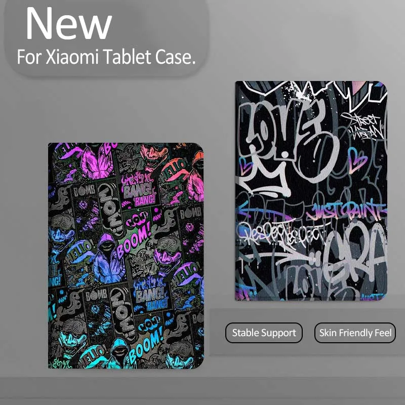 

Cartoon Graffiti Art Design Tablet Case For Xiaomi Redmi Mini Pad SE K 2 4 5 6 7 8 2023 2025 11 8.8 11.2 10.1 Pro Gift