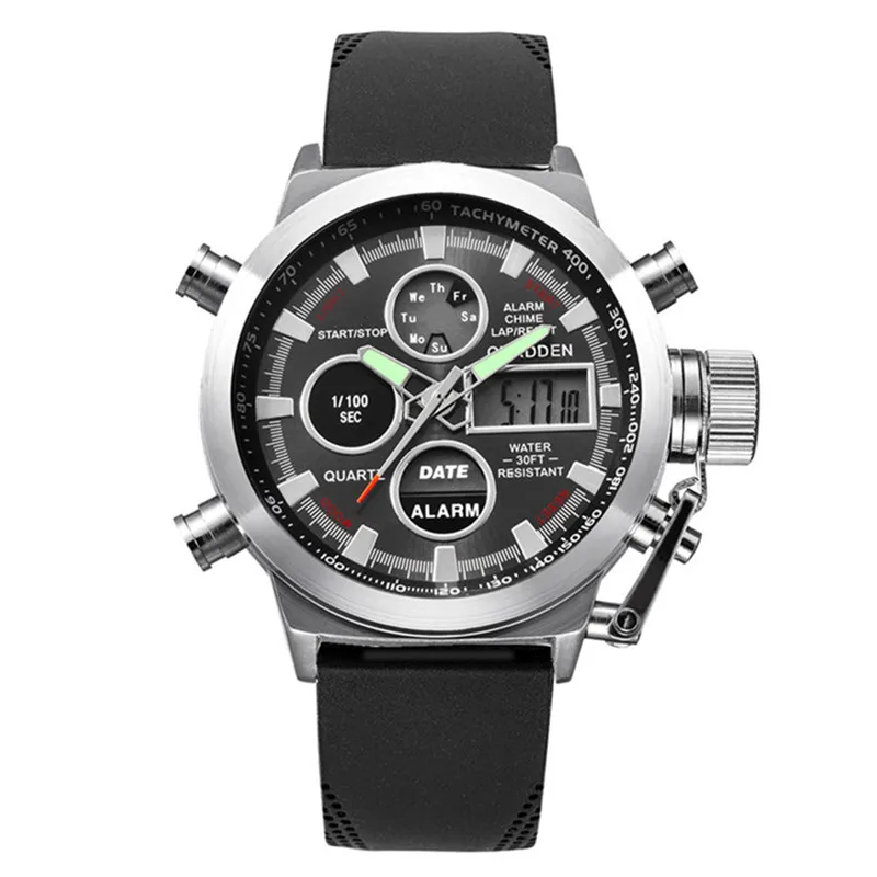 

Original XINEW Brand Watches For Men Boys Fashion Casual Silicone Band Dual Time Electronic Watch Montres de Marque de Luxe 2024