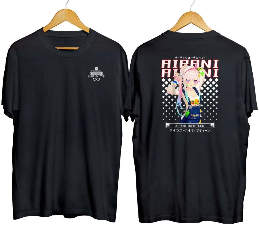 T-shirt distroanime vtuber AIRANI IOFIFTEEN - HOLOLIVE IND 100% cotton combed 30s