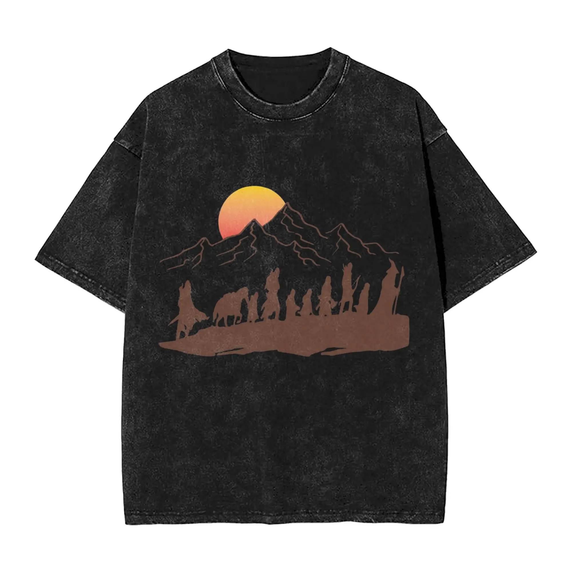 L-Lords Of The R-Rings T Shirt Beach  Y2K Fun T-Shirts Casual Fashion Tshirt For Man Short Sleeves Simple Top Tees