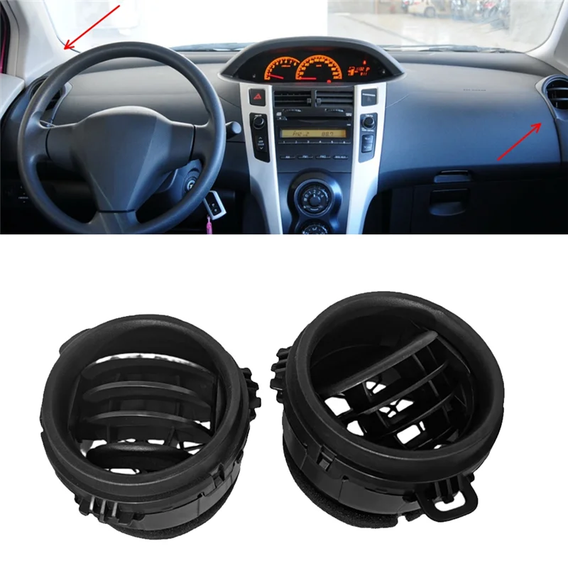 

A64P-Car Dashboard Left Right Air Outlet A/C Outlet Grille Panel For Toyota Yaris 2010-2018 Car Accessories