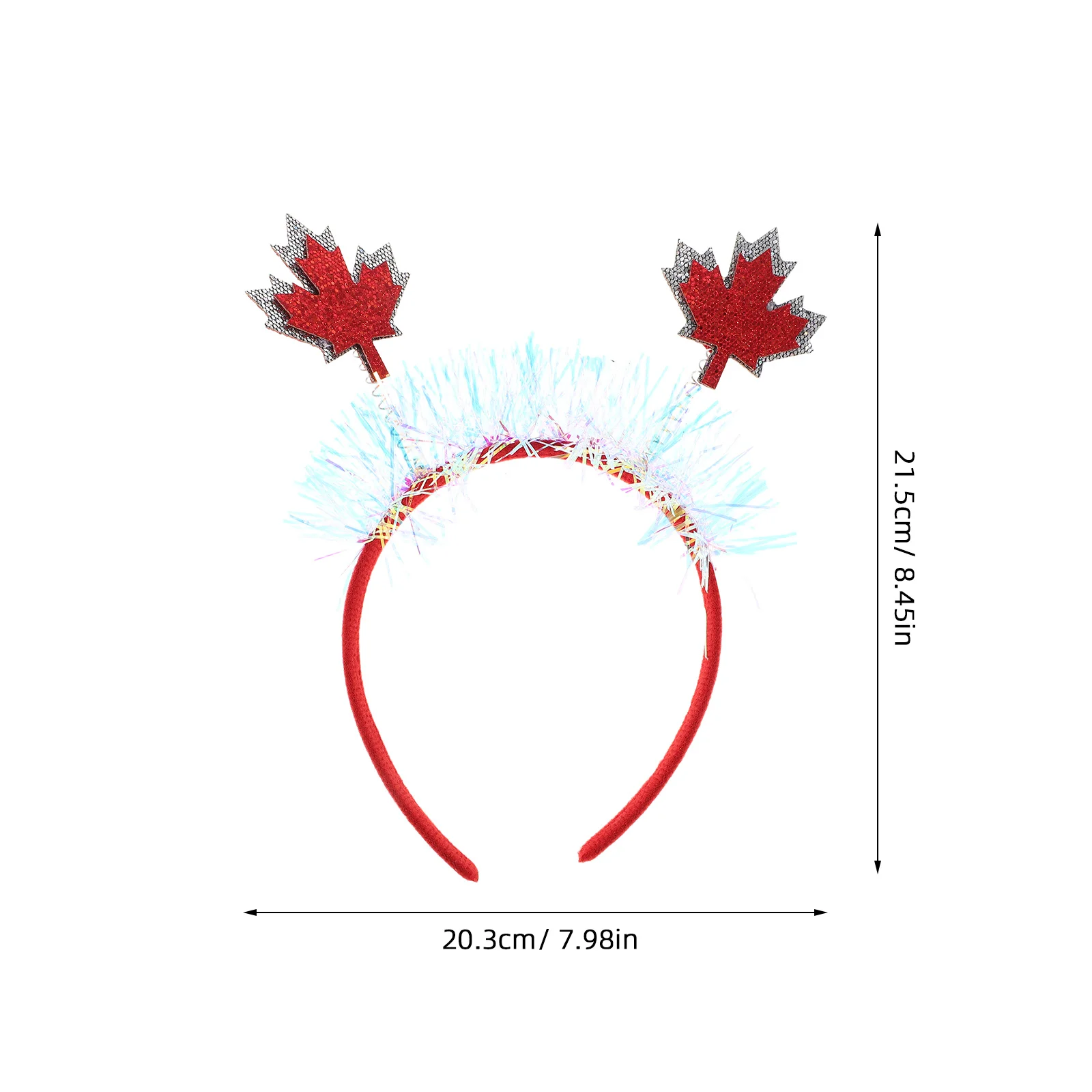 3 قطع من عصابة الرأس من أوراق القيقب الصناعية النابضة بالحياة وخفيفة الوزن ومرنة مناسبة لحفلات عطلة الخريف الكندية لعيد الشكر