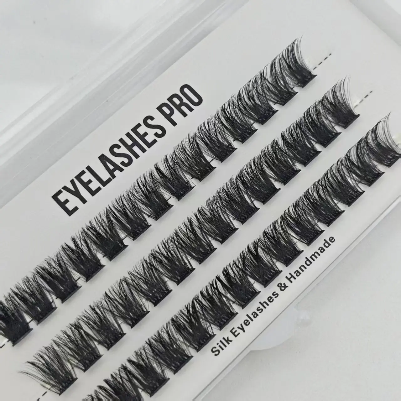 BBA-15 DIY Hand Made Eyelash Extension Segmented Flase Lashes cluster Lash Bundles Soft Ribbon Strip Eyelashes Makeup Lashes