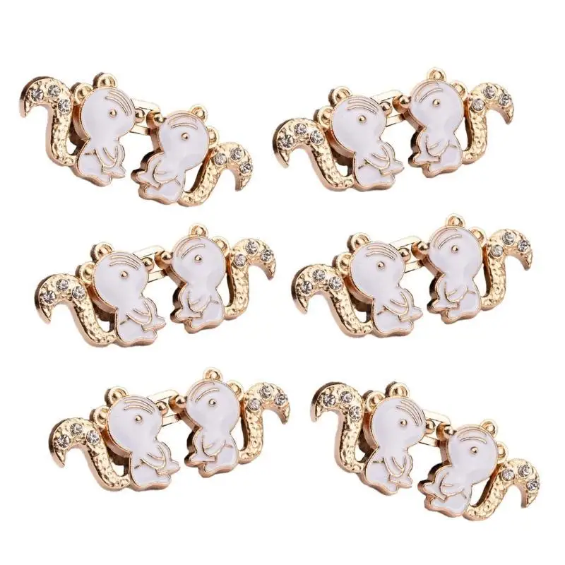 

652F Removable Waist Tighteners With Zinc Alloy 3/6PCS Nonsewing and Plating For Women and Girl Waist Decorative Accessories