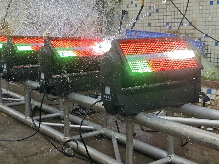 IP65 أضواء خارجية احترافية مقاومة للماء تتحرك رئيس ضوء سطوع كامل اللون 1000 واط Led ستروب لعرض الأحداث