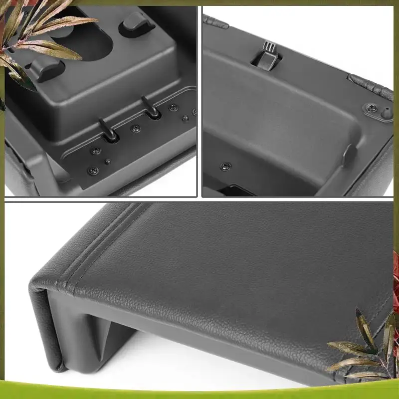 

AB98-Car Center Console Armrest Lid Cover GECS-004-BK For Ford F-150 F150 Lincoln Mark LT 2004-2008 Arm Rest Latch Box