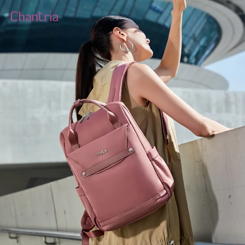 Women's Backpack Large-Capacity Travel Backpack Nylon Waterproof Lightweight Student Backpack Everyday Commute