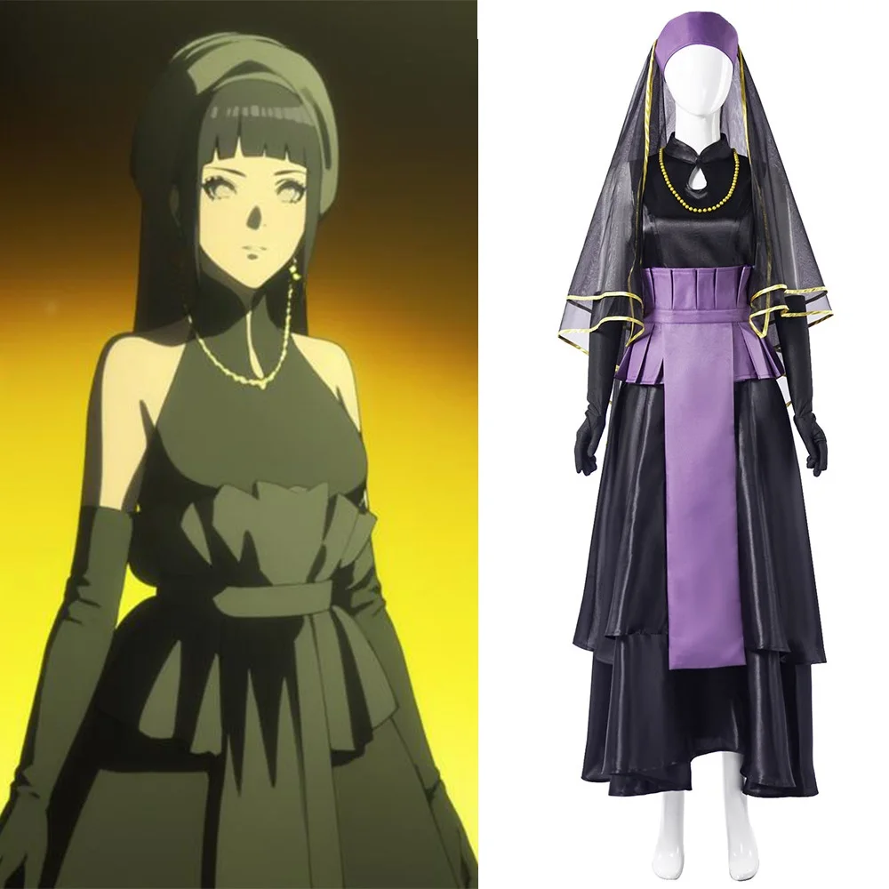 Women Nun Black Dress Hinata The Last Outfit Naruto Movie The Last Hyuga Hinata Black Wedding Gown Cosplay Halloween Costume