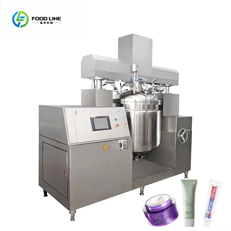 Vacuum Homogenizer Emulsifier for Face Cream Making Commercial Production Equipment Custom