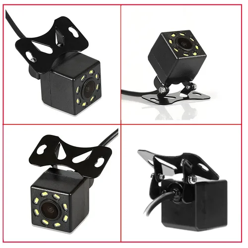 Imagen 2 del producto Monitor de coche plegable inalámbrico, Monitor de estacionamiento HD TFT LCD de 4,3 pulgadas, visión nocturna con cámara de marcha atrás para coche MPV RV SUV estacionamiento