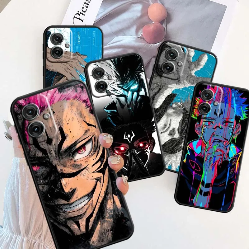 

Anime J-Jujutsu Kaisen Gojo Phone Case For Motorola G85 Edge 50 G24 G35 G14 G04 40 G72 G34 G31 G Stylus G54 G13 G32 5G Black