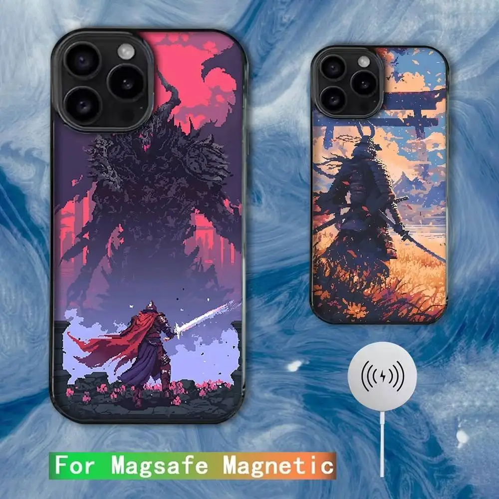 

Dark Fantasy Pixel Art Phone Case For iPhone 16e,16,15,14,13,12,11,Plus,Pro,Max,Mini Magsafe Magnetic Wireless Charging