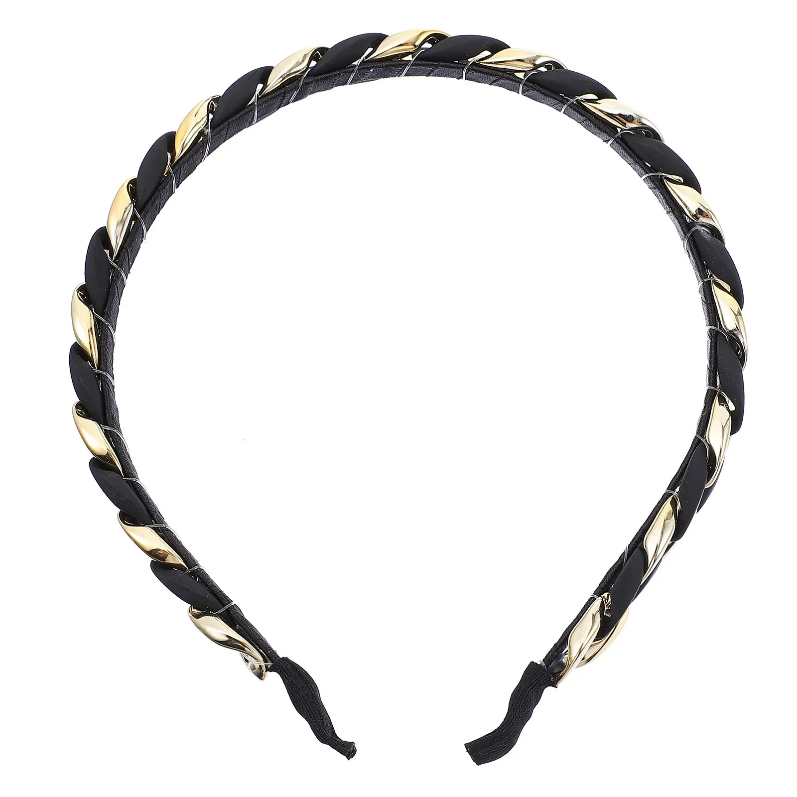 Women Retro Resin Headband with Delicate Chain Design – Stylish Hairband for Homecoming, Daily Wear & Household Use