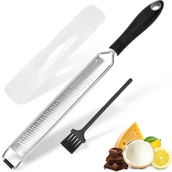 1pc Stainless Steel Wire Grater Plastic Anti Slip Handle Cheese Grater Garlic Fruit Grater Chocolate Lemon Grater Kitchen Gadget