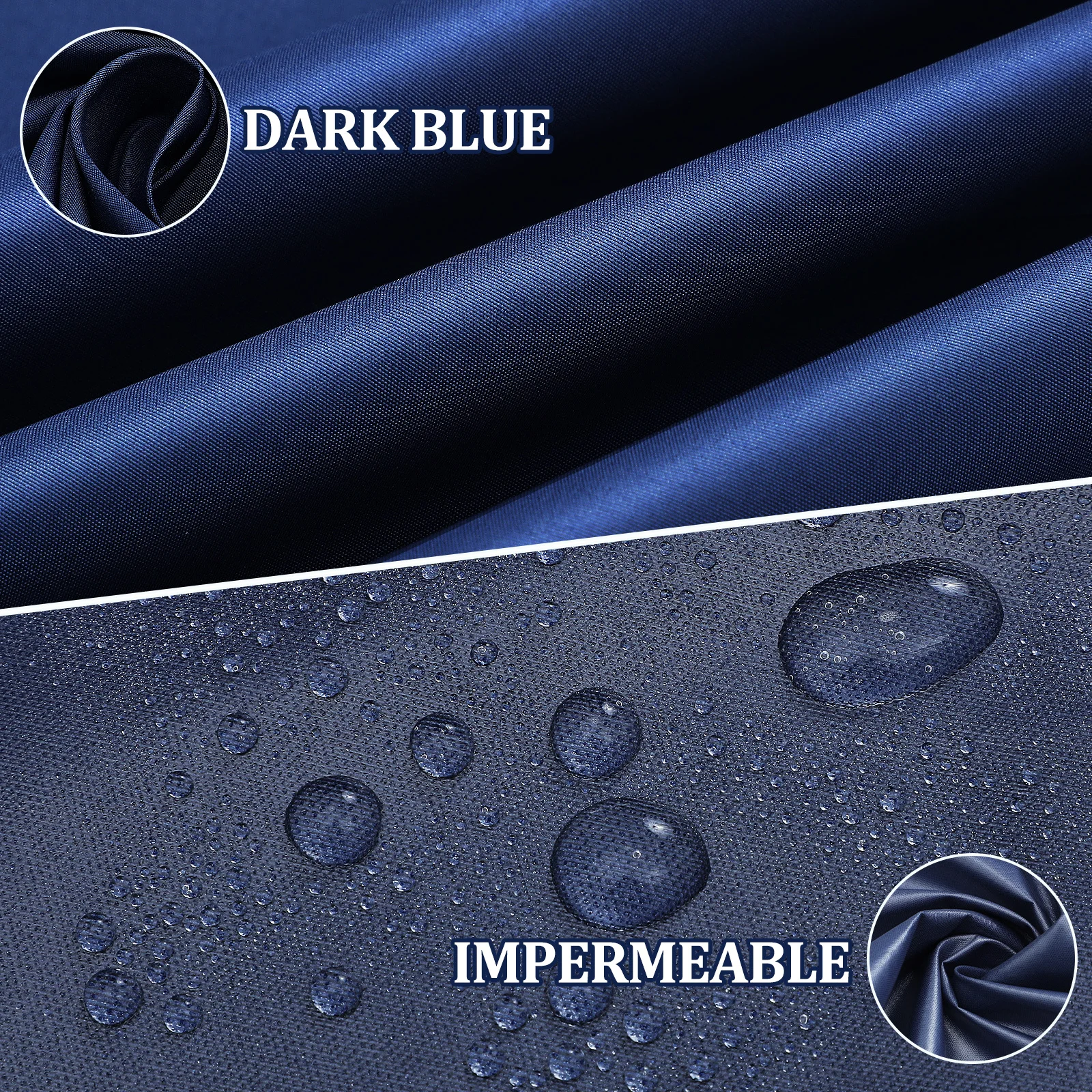 مريلة مقاومة للماء باللون الأزرق الداكن وأكمام طويلة ملابس عمل واقية مقاومة للزيت للطهي وتنظيف البستنة ومختبر المطبخ الثقيل #5