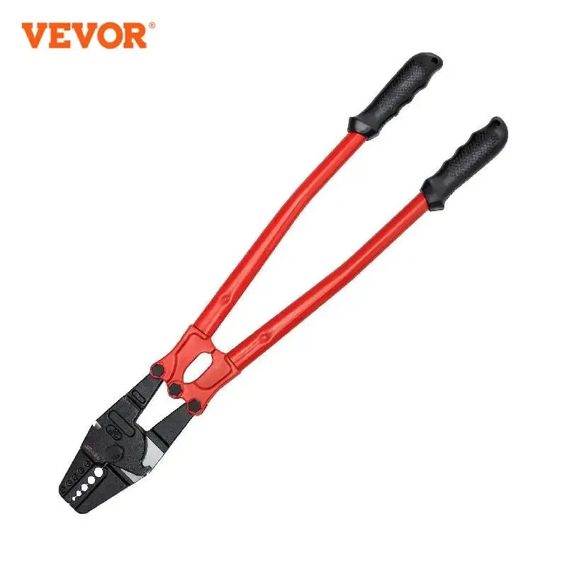 

VEVOR 24/30Inch Wire Rope Swager Crimper Tool Insulated Handle Aluminum Copper Cable Fishing Dual Sleeves Cutter Crimping Pliers