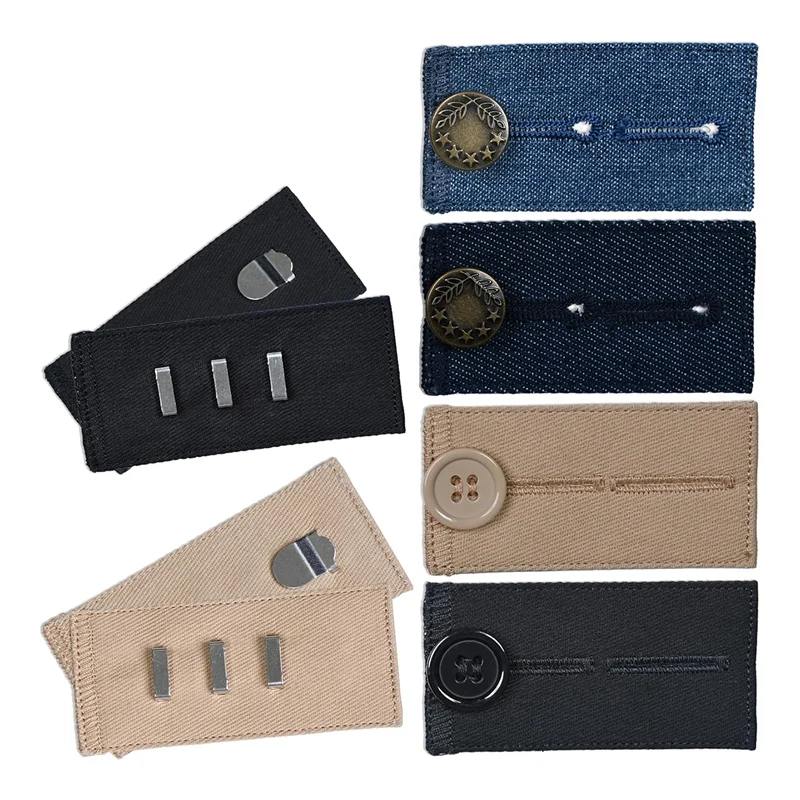 Button Extender For Pants Waist Extenders For Pants For Men And Women (6-Piece Multiple Styles) Jeans Button Extender Durable