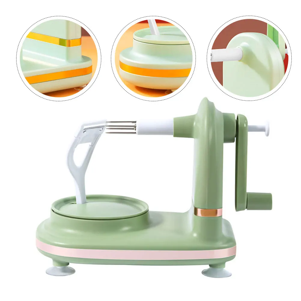 

Fruit Peeler Kitchen Tool Apple Lemon Vegetable Tools Stainless Steel ABS Hand Crank Non Slip Even Peeling Save Food Materials