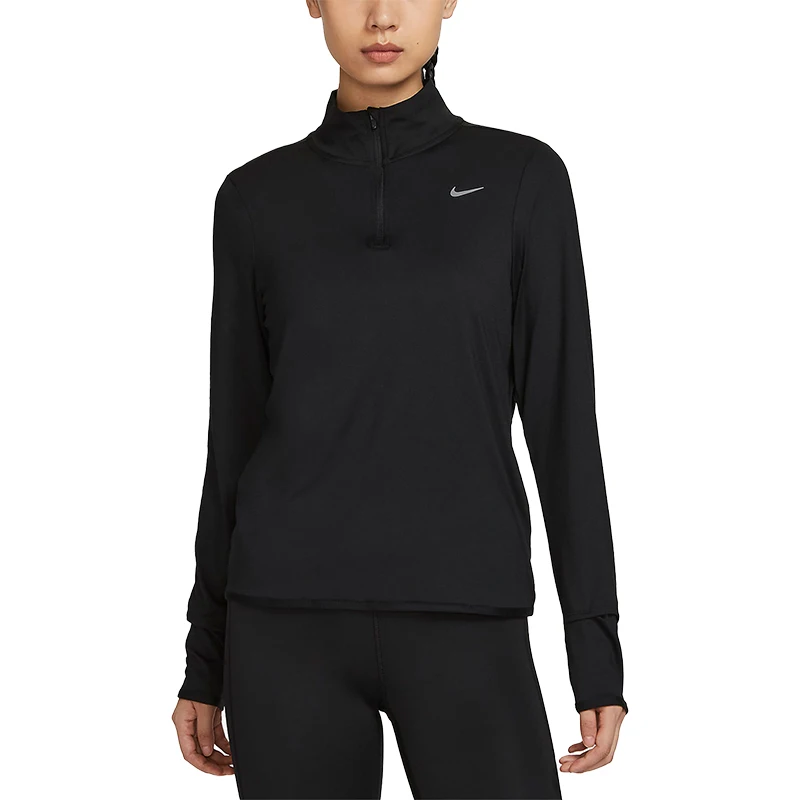 نايك حقيقية 2023 المرأة الجديدة تشغيل الرياضة نصف البريدي كم طويل تي شيرت FB4317-010