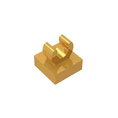 Gobricks GDS-818 Tile Special 1x1 mit Clip mit abgerundeten Kanten, kompatibel mit Lego 15712 2555 DIY-Lerngebäude