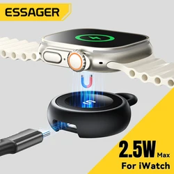 Essager Portable Wireless Charger For Apple Watch 9 SE Magnetic USB Type-C Charger For IWatch Series 8 7 Ultra Charging Station