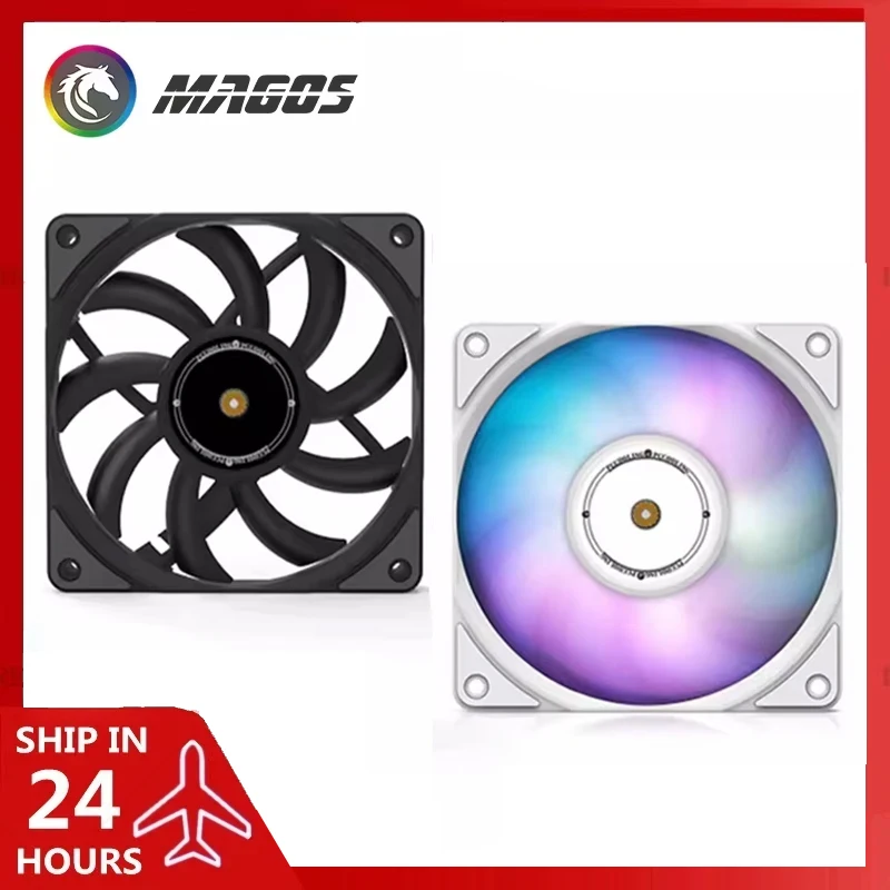 HF12015 12cm Slim Fan Ultra Thin ITX Case 4Pin PWM Silent High Wind Pressure FDB Design 15mm Thickness PC Case Fan