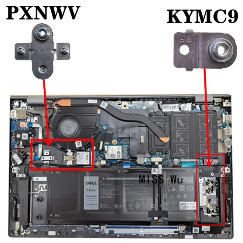 New KYMC9 49RK6 DF6CG For Dell Inspiron 5400 5401 5402 5406 5409 5501 5502 5505 5509 Vostro 5401 Install A 2nd 2280 M.2 NVMe SSD