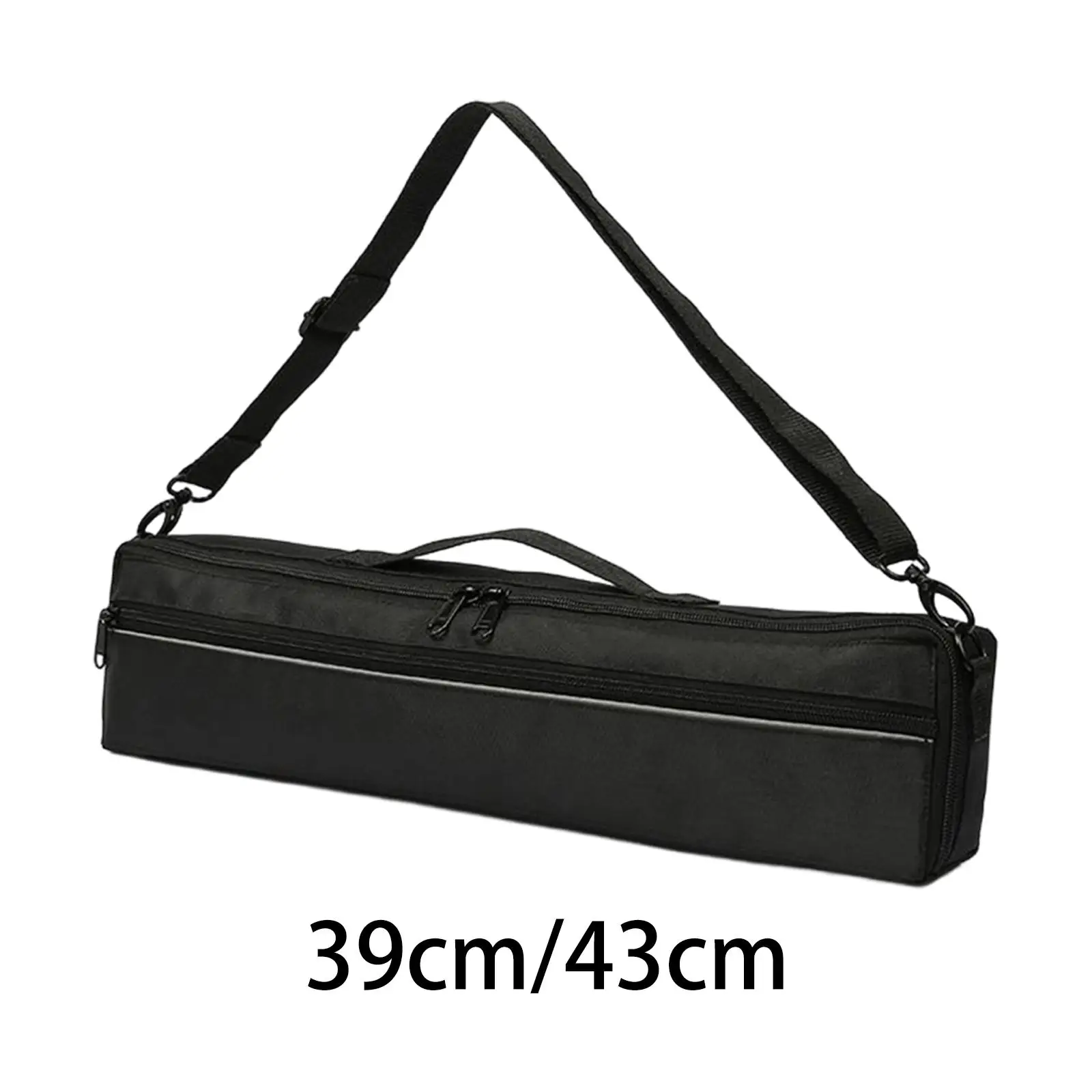 420D Oxford Cloth Flute Carrying Bag with Plush Inside, Flute Storage Bag, Wear Resistant, Flute Protect Bag, Lightweight