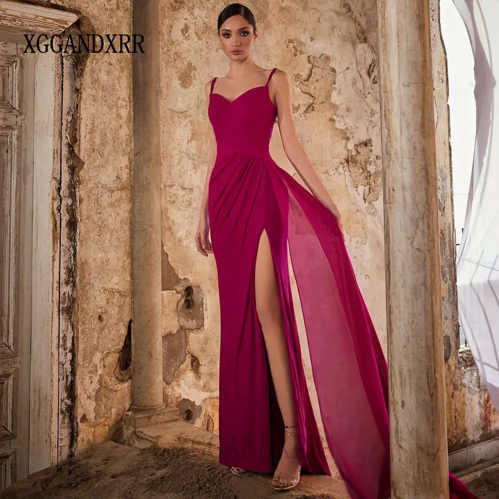 

Сексуальное платье подружки невесты 2026 шифоновое платье русалки для выпускного вечера с высоким боковым разрезом на шнуровке сзади длиной до пола, платье для свадьбы Vestido Festa