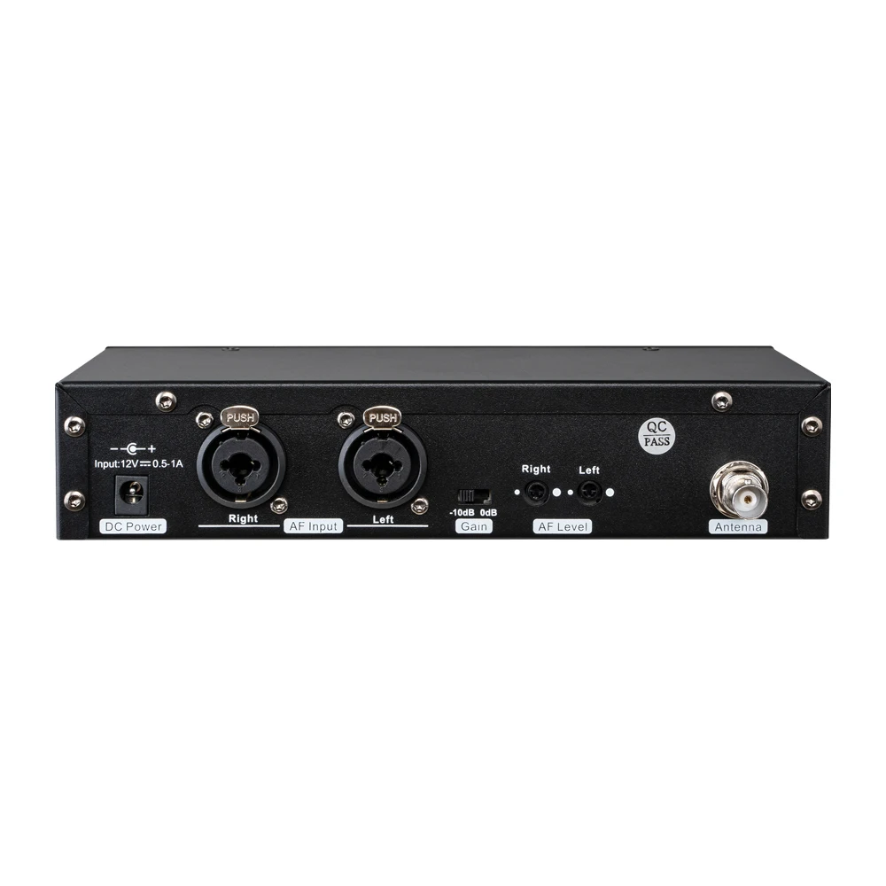 Sistem Mikrofon Nirkabel TLF Xtuga UHF Stereo Frekuensi 80m In-Ear dengan Bodypack Logam untuk Gereja, Panggung, Studio, dan Musisi