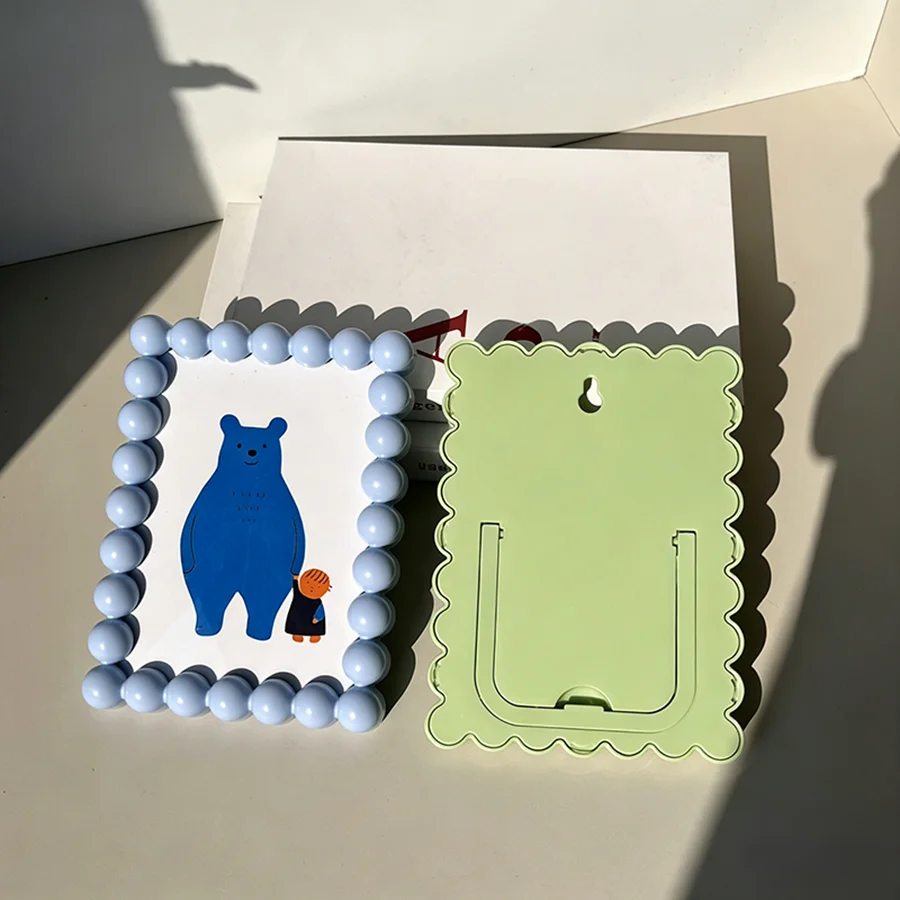 Marco fotos para mascotas con borde cuentas – Decoración escritorio - imagen 4