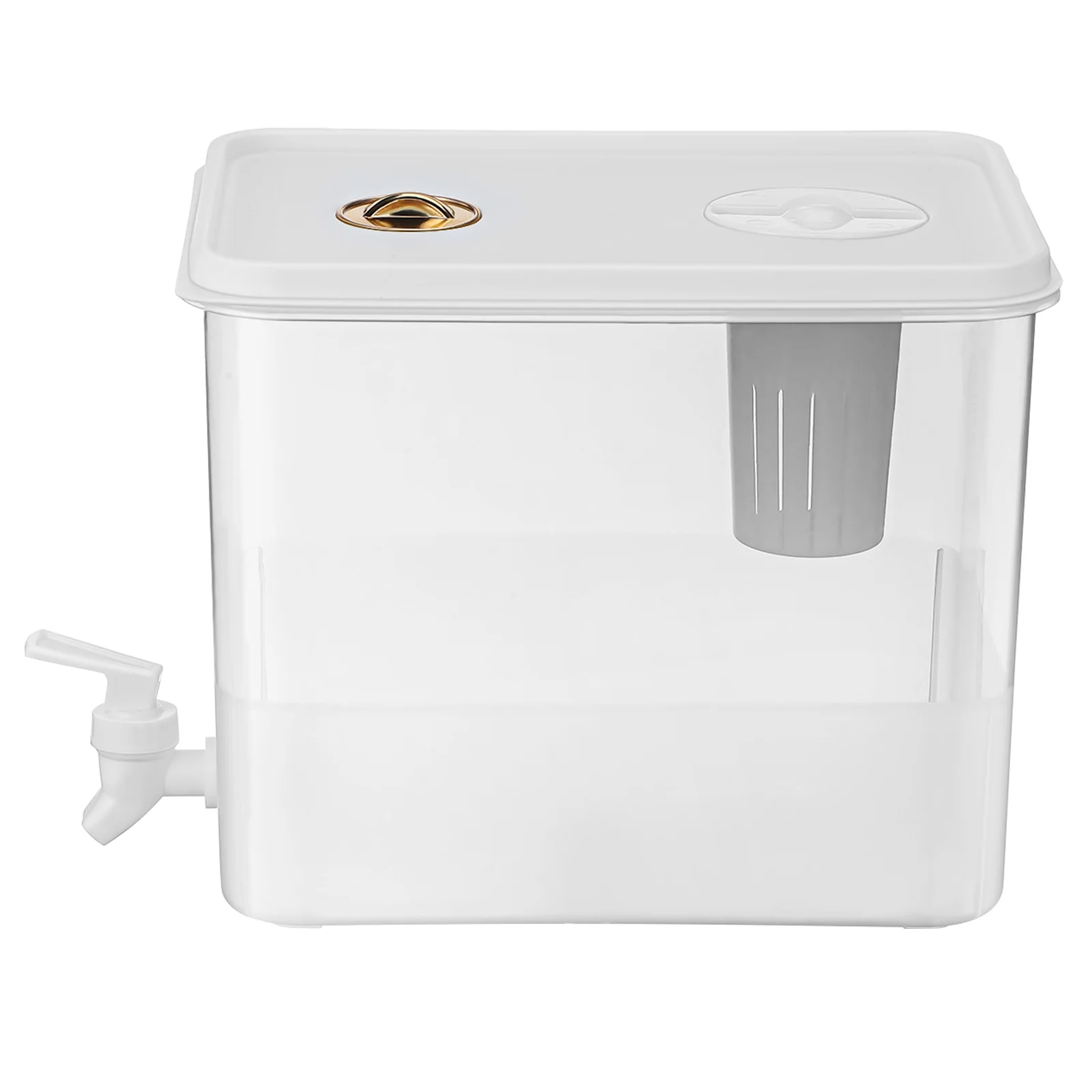 

1pcs 2 Gallon Drink Dispenser For Fridge Beverage Container With Spigot Large Capacity Jug For Party Cold Water Lemonade Juice