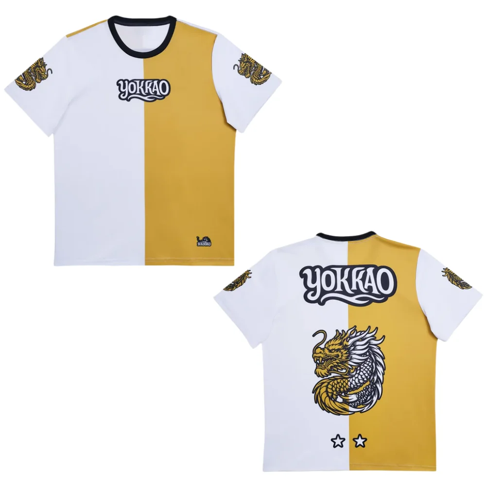 YOKKAO New 2026 Men T-Shirt Muay Thai Muscles Jujutsu Rashguard Sports Shirt Summer Training Sweat Wicking Quick Dry Gym Shirt