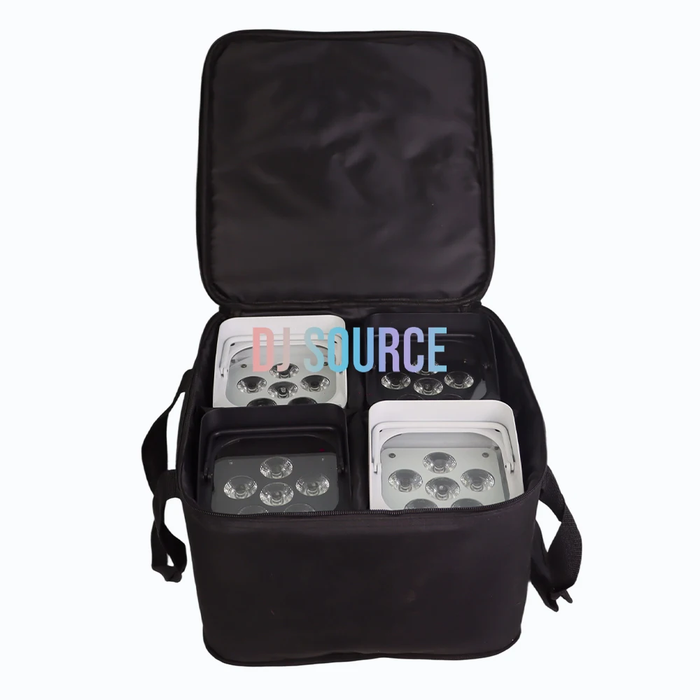 4Pcs/Lot 6X18W RGBWA+UV 6IN1 Battery LED Par Light Wall Wash Wireless Wifi APP Control DMX512 DJ Party Bar Light Stage Effect