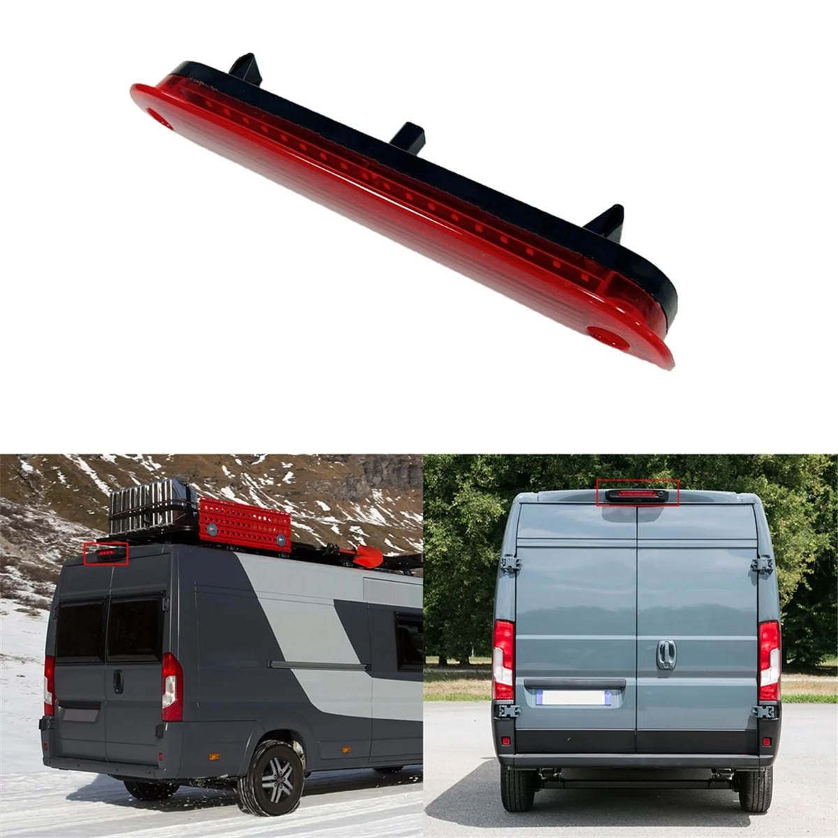 

NEW_Car Third Brake Lamp High Mounted Brake Light 1340670080 Red