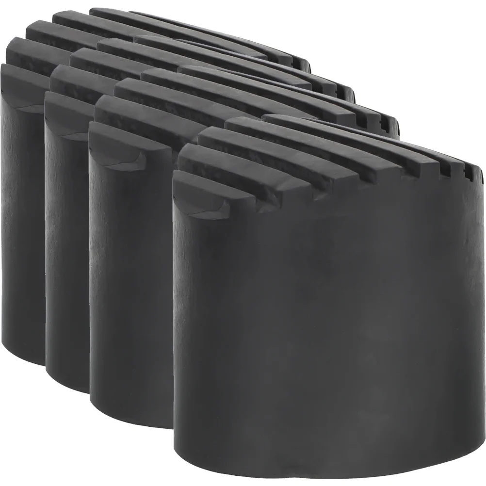 4 قطعة غطاء للقدم عدم الانزلاق دواسة مطاطية مقاومة للاهتراء سلم قدم حامي لتمديد سلم قابل للسحب الدرج المنزل