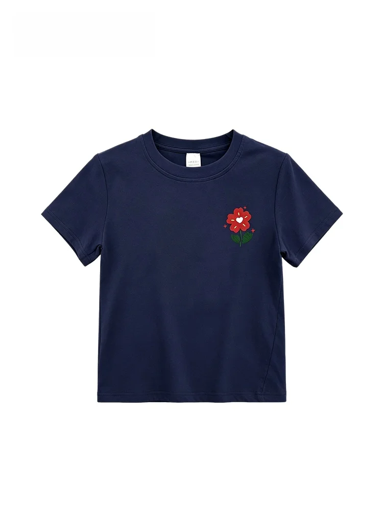 

Loose Short Sleeve T-Shirt Women's plus Size Summer New Style Casual Versatile Cotton round Neck Top for Plump Sister