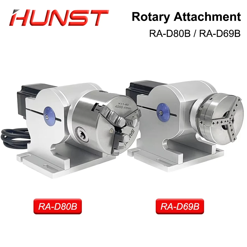 

HUNST Лазерный гравировальный станок Вращающееся устройство Вращающаяся ось D69B/D80B Гравировальный станок Маркировочный станок Вращающиеся аксессуары