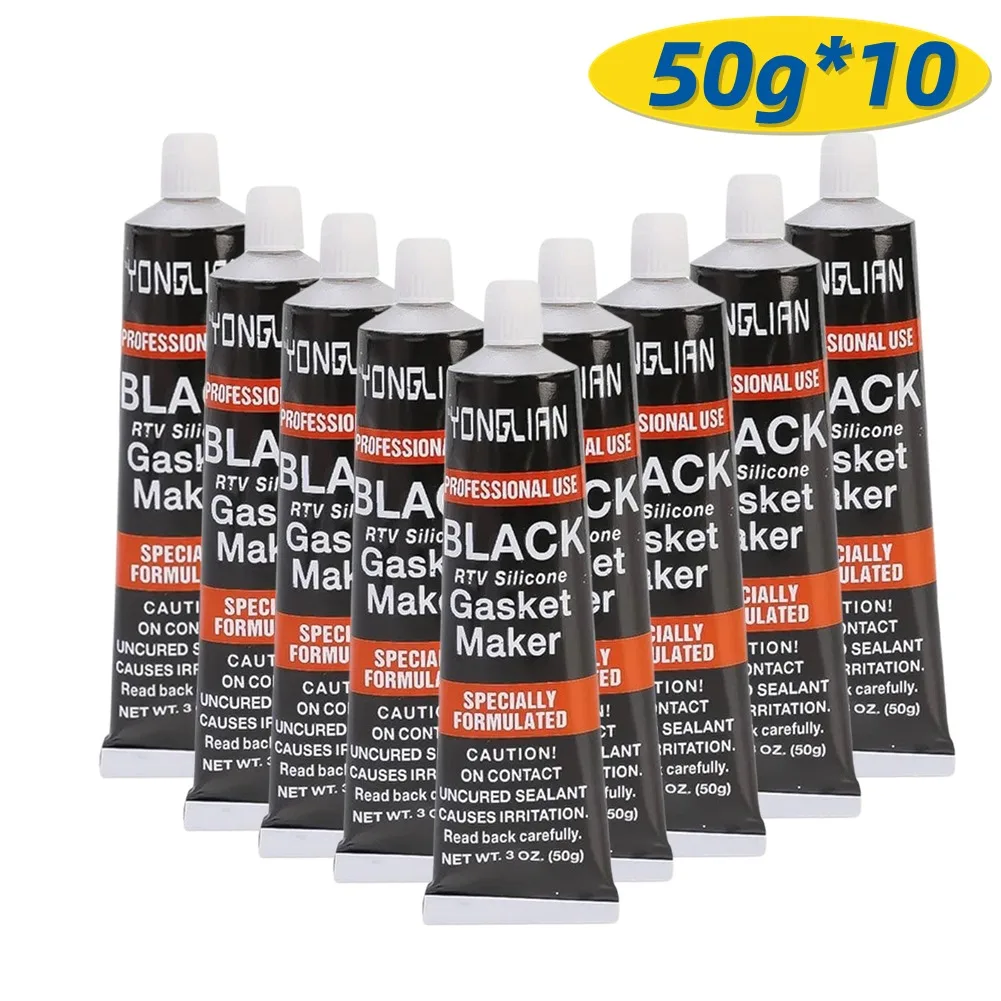 1/3/5/10 Stuks Motor Pakking Kit Auto Motor Afdichtmiddel Lijm Hoge Temperatuur Zwarte Rtv Siliconen Pakking Maker Auto Lijm