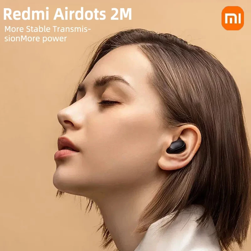 Xiaomi Redmi Airdots 2 سماعة بلوتوث لاسلكية مع ميكروفون سماعات أذن Fone سماعات بلوتوث لاسلكية