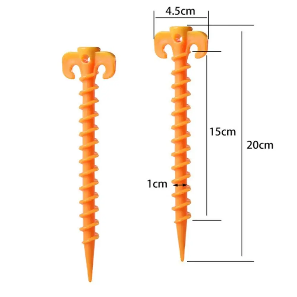 Clavijas, accesorios para tienda de campaña, cuerda de tracción para acampar al aire libre, clavijas fijas fijas, clavos de soporte para el suelo, clavijas de tierra para tienda, clavos roscados