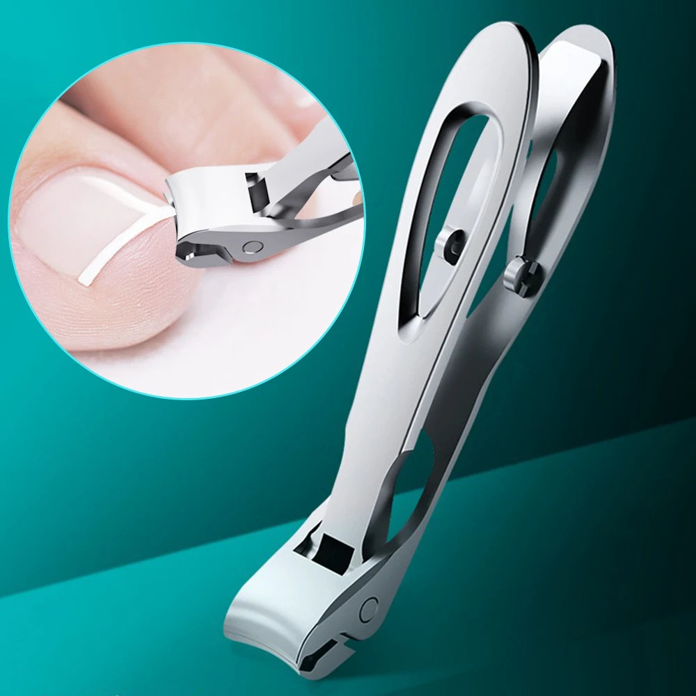 

Curved nail clippers with large opening three times anti-splash storage Nail clippers for the elderly thick toenails Heavy duty