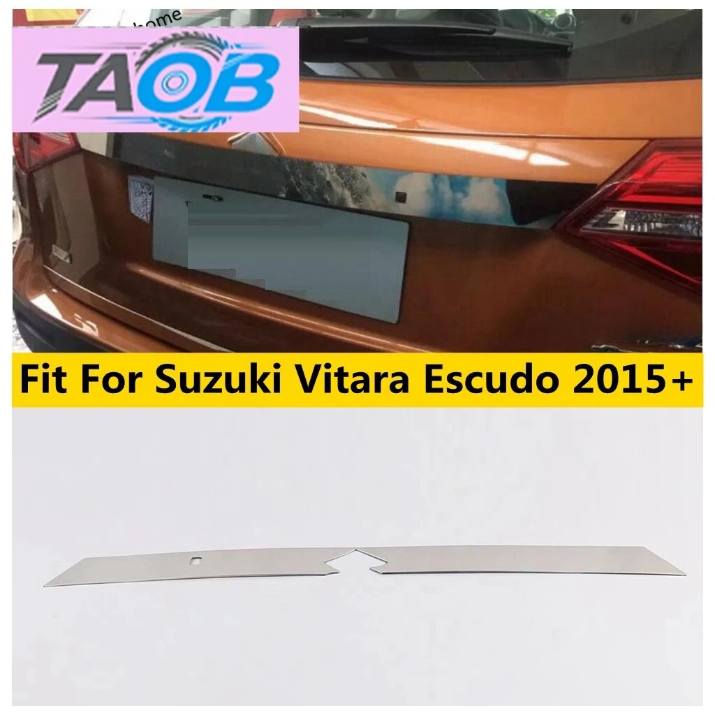 Stainless Steel Rear Door Trunk Tailgate Molding Garnish Strip Cover Trim Fit For Suzuki Vitara Escudo 2015 - 2021 Accessories