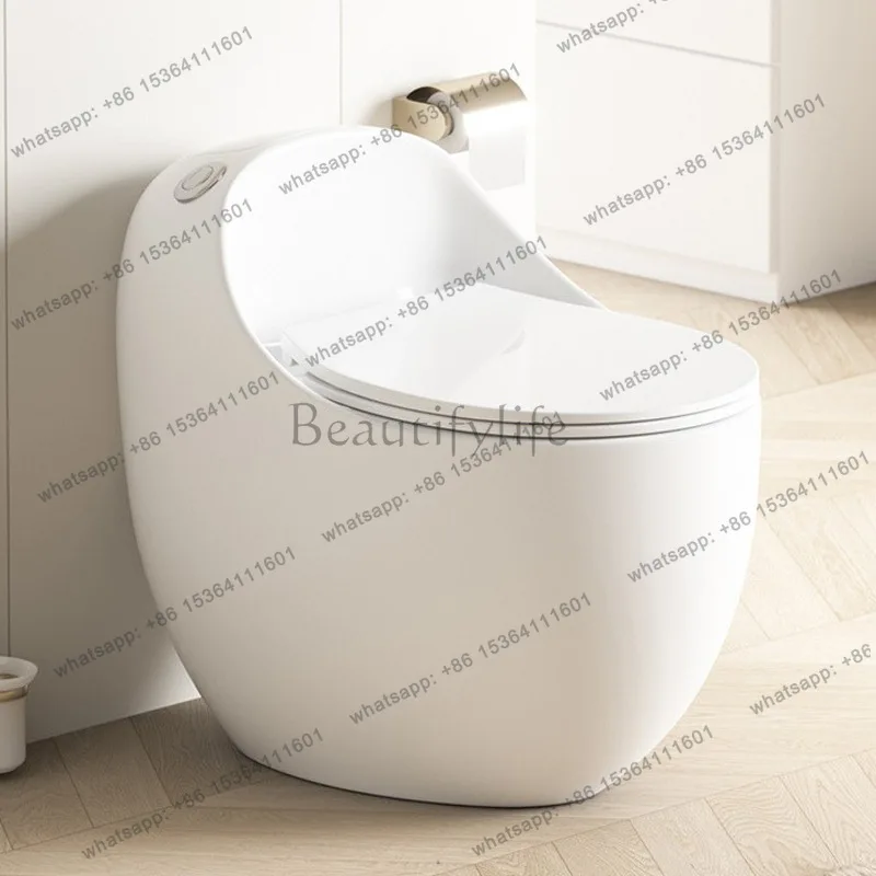 Round toilet, super swirl siphon ceramic deodorant, personalized and creative toilet