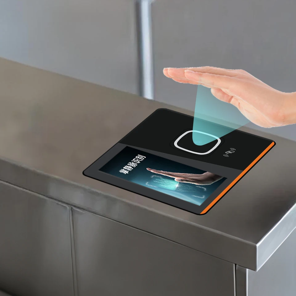 Access Control System with Palm Vein Recognition Supports NFC, and the QR Code Supports WiFi and 4g Time Attendance