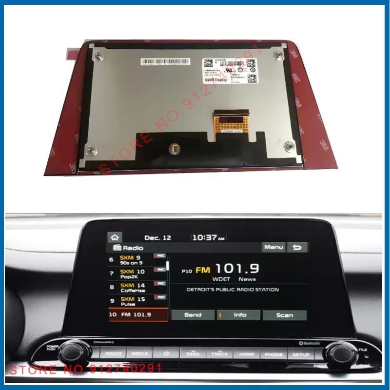 

LA080WV9-SL01 Original 8 Inch 96160M7070WK 96525J5710 LCD For KI A Stinger 2018-2021 Navi Radio Screen Replacement LA080WV9 SL01